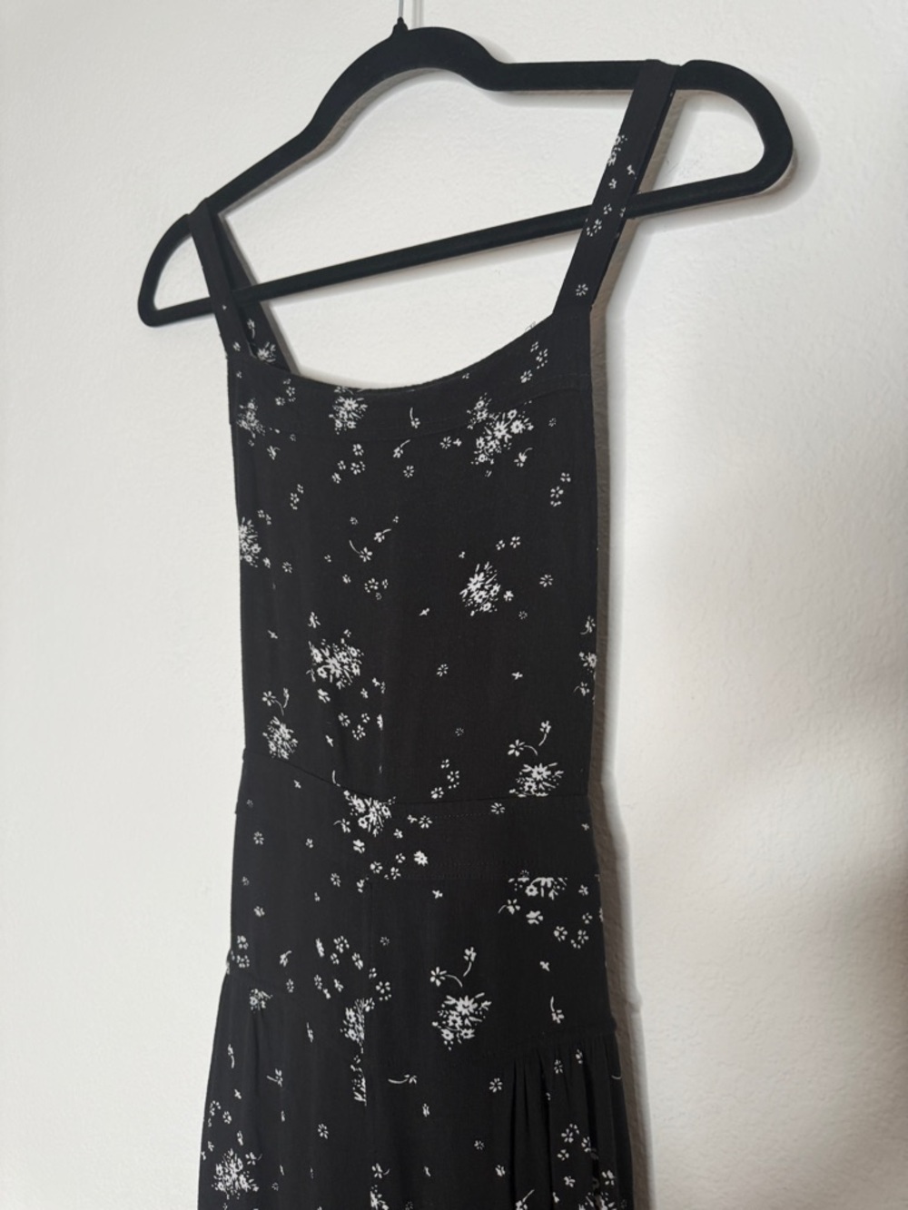 Free People Sweet in the Streets Floral Overalls Rayon Wide Leg Pockets Size M - Picture 3 of 11
